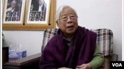 胡耀邦夫人李昭生前在北京家中(照片来源:网友提供)