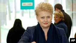 Predsednica Litvanije Dala Gribauskaite glasa u drugom krugu izbora