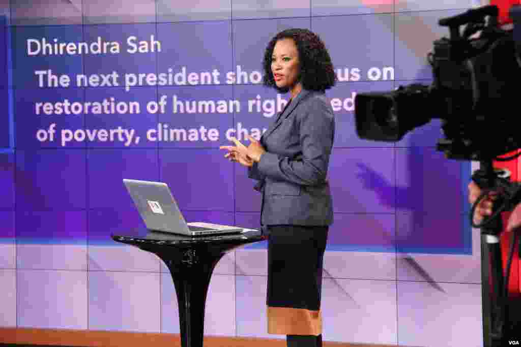 Social media host Mariama Diallo Crandall turned to our online audience for their thoughts using #VOAdebates. 