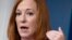 白宫发言人莎琪（Jen Psaki）2021年9月23日在白宫记者会上