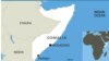 A map of Somalia.
