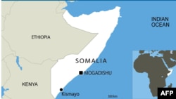 A map of Somalia.