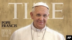 Tạp chi Time bình chọn Ðức Giáo Hoàng Phanxicô là Nhân vật của năm 2013. Tạp chí Time nói rằng Ðức Giáo Hoàng 'đang chuyển hóa' Vatican, nơi được mô tả là phải mất cả thế kỷ để xem xét những thay đổi.