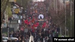 Protest opozicionih stranaka u Pristini, Kosovo 17. april 2015.