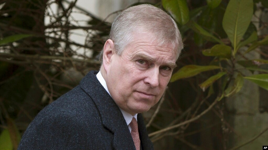 FILE - Britain's Prince Andrew is photographed on Aug. 11, 2021. The prince will face a civil sex abuse trial in the U.S. and has been removed from his royal duties. (Neil Hall/PA via AP, File)