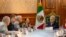 Mexico's President Andres Manuel Lopez Obrador holds a meeting with a delegation of U.S. lawmakers to talk about the United States-Mexico-Canada Agreement trade deal, at National Palace in Mexico City, Mexico July 19, 2019.
