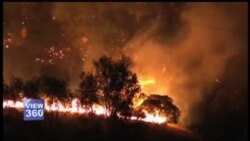 کیلیفورنیا کے جنگلات میں لگی آگ سے تباہی