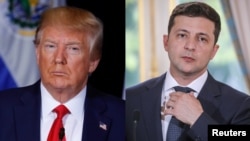 Presiden AS Donald Trump dan Presiden Ukraina Volodymyr Zelensky 