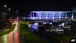 Police cordon off the Supreme Court in Brasília, Brazil, following an explosion, Nov. 13, 2024.