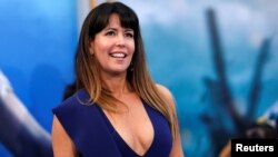 Director of the movie Patty Jenkins poses at the premiere of "Wonder Woman" in Los Angeles, California, May 25, 2017. 