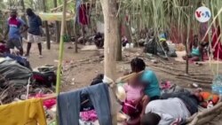 Migrantes haitianos en la frontera