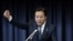 日本首相野田佳彦11月16日宣布解散下院后向党内议
员发表讲话
