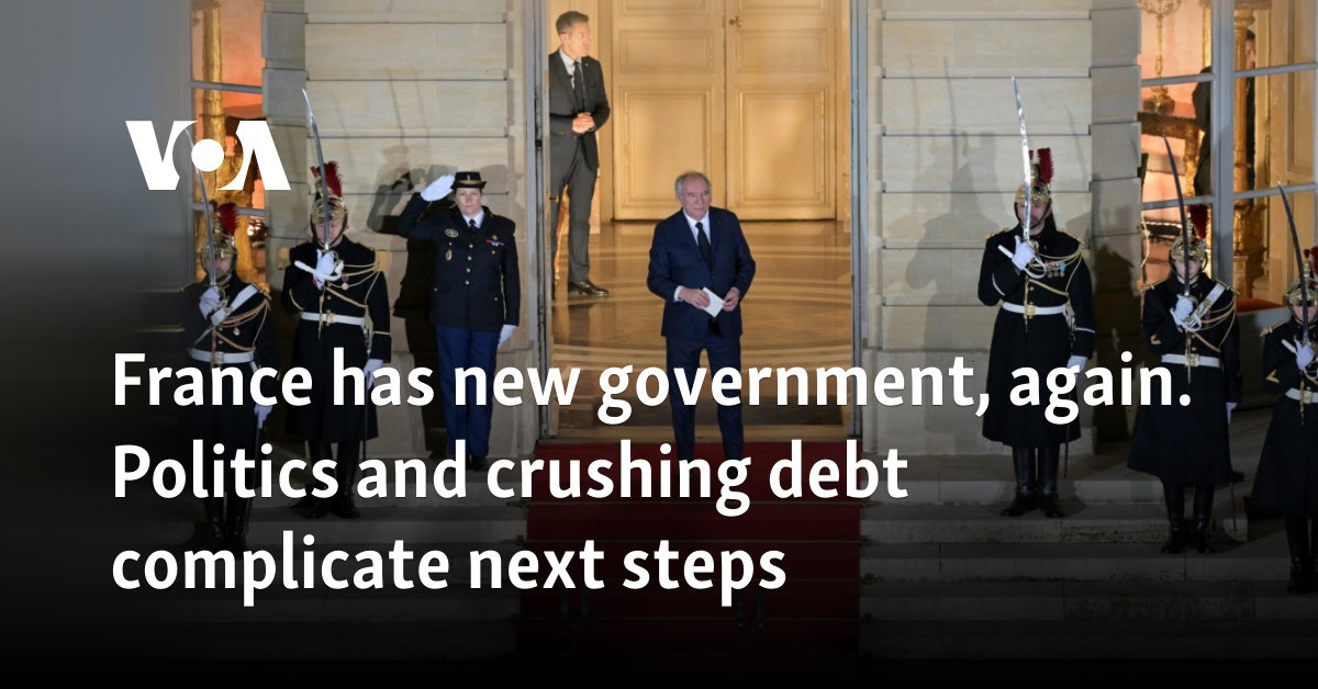 France has new government, again. Politics and crushing debt complicate next steps