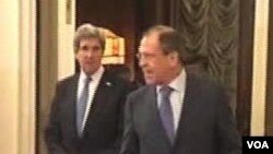 Menlu AS John Kerry dan Menhan AS Chuck Hagel akan bertemu dengan Menlu Rusia Sergei Lavrov dan Menhan Rusia Sergei Shoigu, hari ini di Washington (Foto: dok).