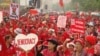 Phe áo đỏ tại Thái Lan đánh dấu một năm vụ đàn áp