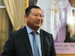 Commerce Ministry Undersecretary of State Pen Sovicheat attends a press conference at the Office of Council of Ministers in Phnom Penh on November 21, 2019. (Aun Chhengpor/VOA Khmer)