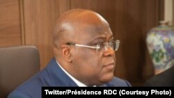 Président Félix Tshisekedi na likita, na visioconférence, G20, liboke lya bikolo bya nkita koleka na molongo, 21 mai 2021. (Twitter/Présidence RDC_ 