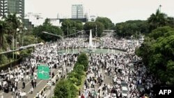 Aksi reuni gerakan 212 di Jakarta, 2 Desember 2018. (Foto: AFP)