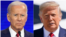 Ứng cử viên tổng thống của Đảng Dân chủ Joe Biden (trái) và Tổng thống Donald Trump - ứng cử viên của Đảng Cộng hoà.