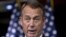 House Speaker John Boehner meets with reporters on Capital Hill, September 2012 file photo.