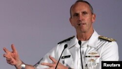 美國海軍作戰部長格林納特上將。（資料圖片）