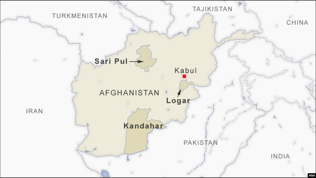 Peta Afghanistan. 