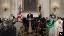 Başkan Obama'nın geçen yıl Beyaz Saray'da verdiği iftar yemeği