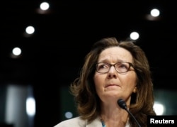 CIA Director Gina Haspel testifies at her Senate Intelligence Committee confirmation hearing on Capitol Hill in Washington, May 9, 2018.