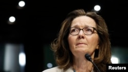 CIA Director Gina Haspel testifies at her Senate Intelligence Committee confirmation hearing on Capitol Hill in Washington, May 9, 2018. 