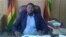 FILE - Tafadzwa Mugwadi, information director of the ruling Zanu PF party, seen here July 21, 2020, in Harare, Zimbabwe. (Columbus Mavhunga/VOA)