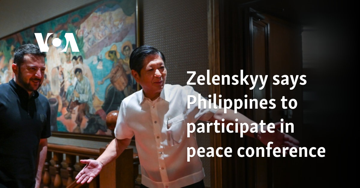 Zelenskyy says Philippines to participate in peace conference