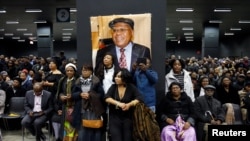 Cérémonie d'hommage à Etienne Tshisekedi à Bruxelles, Belgique, 5 février 2017.