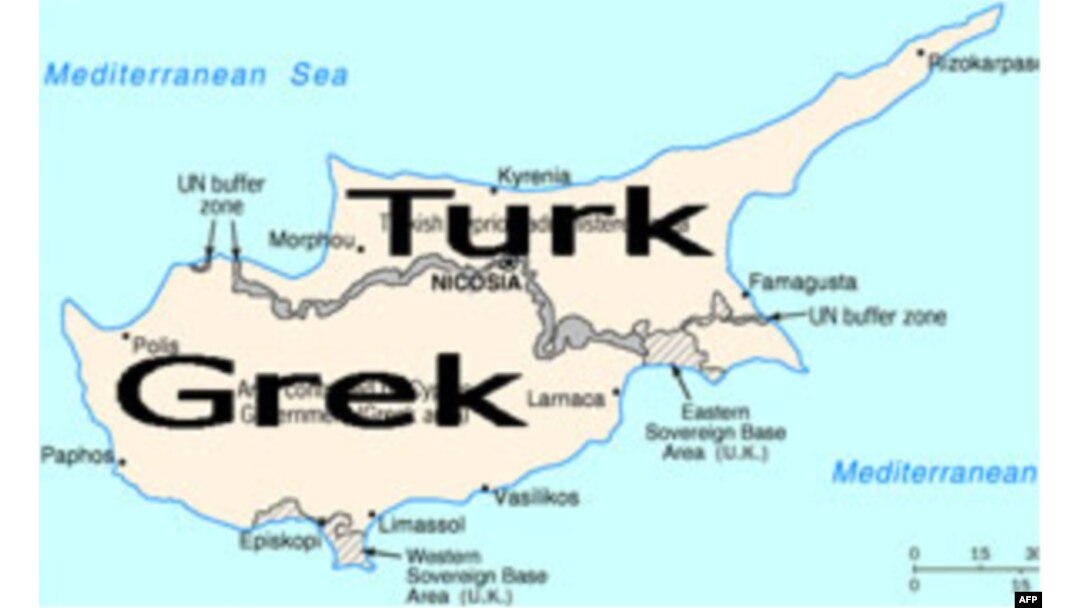 O'rtayer dengizidagi kichik orol bo'lmish Kiprning shimoliy qismi turk, janubi esa grek nazorati ostida