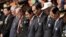 South Korea's Prime Minister Hwang Kyo-ahn, center, pays a silent tribute during a commemorative ceremony marking the 63rd anniversary of the Armistice Agreement and UN Forces Participation in the Korean War in Seoul, South Korea on July 27, 2016. 