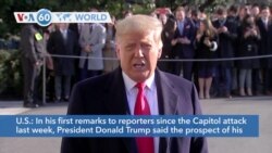 VOA60 Addunyaa - President Donald Trump said the prospect of his impeachment is causing “tremendous anger"