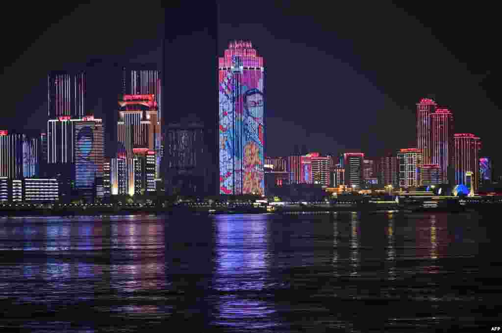 A general look of apartment and office buildings near the Yangtze River is seen in the city of Wuhan, in China&#39;s central Hubei province.