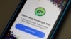 Aplikasi Messenger Kids ditampilkan pada iPhone di New York, Jum’at, 16 Februari 2018 (foto: AP Photo/Richard Drew)