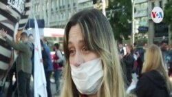Argentinos protestan en las calles contra nuevo cierre por pandemia