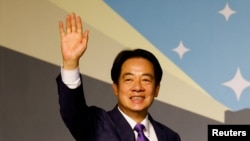 资料照片：台湾民进党当选总统赖清德2024年1月13日在选举胜利后举行新闻发布会。