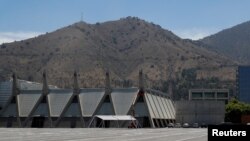 Una vista general de Espacio Riesco, sede de la Cumbre de Comercio de APEC, después de que el presidente de Chile, Sebastián Piñera, anunció que el país no será el anfitrión del evento en Santiago, el miércoles.