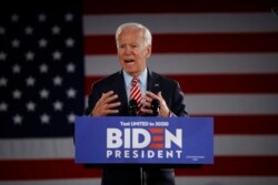 FILE - Democratic presidential candidate former Vice President Joe Biden speaks during a campaign event, Oct. 23, 2019, in Scranton, Pennsylvania.