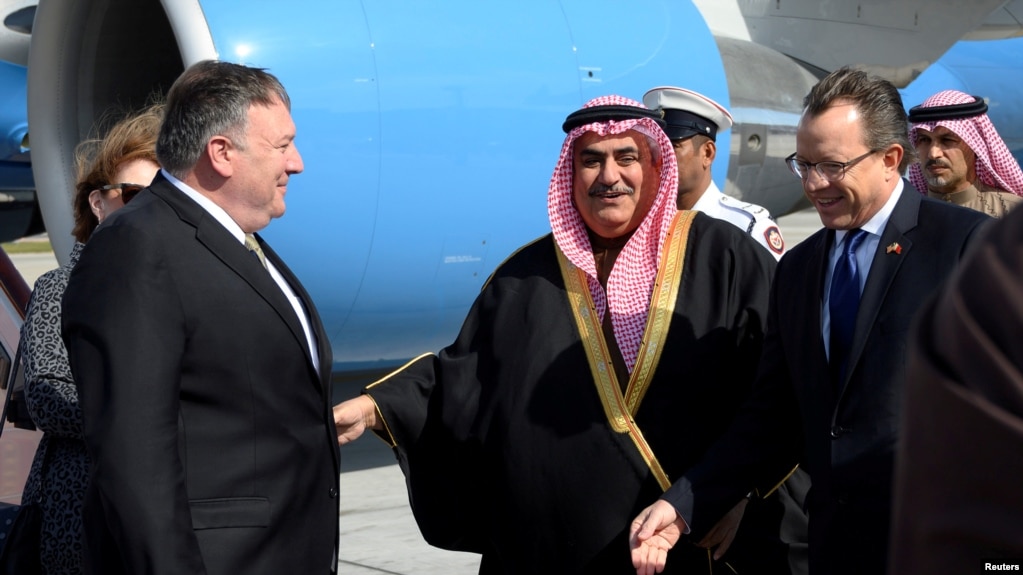 Como parte de su gira por países de Medio Oriente, el secretario de Estado estadounidense, Mike Pompeo, llegó el viernes 11 de enero de 2018 a Bahrain.