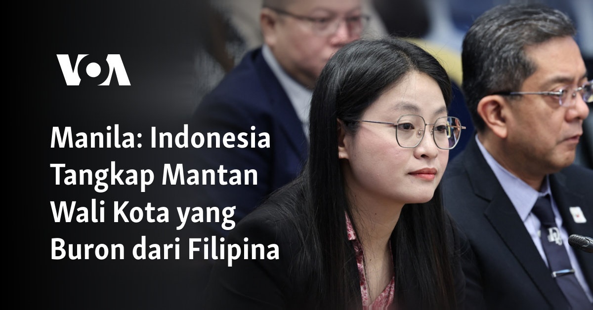 Indonesia Tangkap Mantan Wali Kota yang Buron dari Filipina