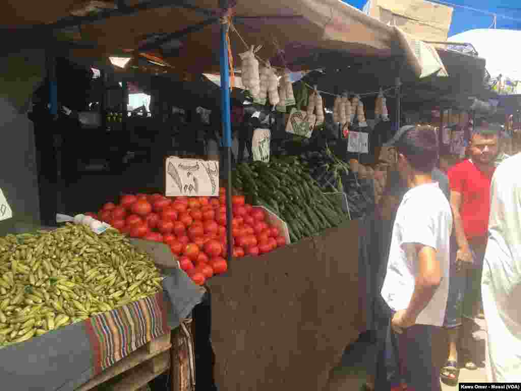 Bazarê keskatiyê li Taxa Zehra bajarê Mûsil