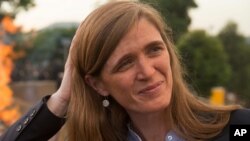 Samantha Power jakadiyar Amurka a Majalisar Dinkin Duniya (MDD) wadda shugaba Obama ya tura zuwa Najeriya 