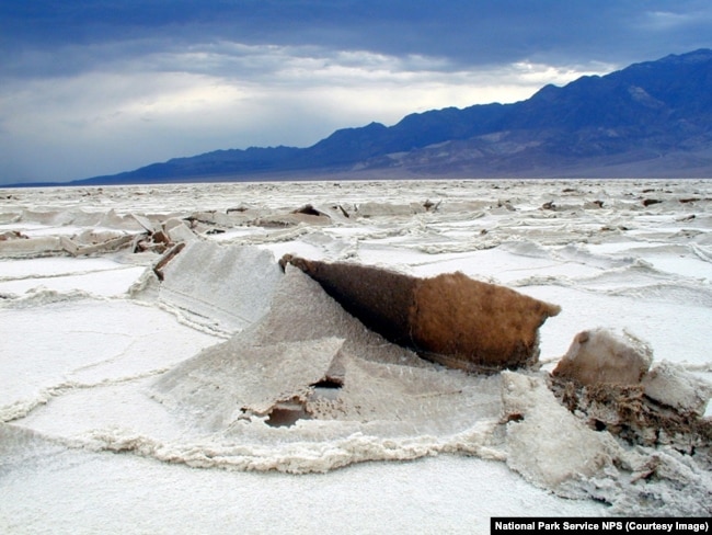 The salt flats of Badwater Basin, Death Valley