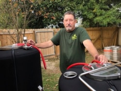 Gary Yetter, a retired Navy officer who now owns a brewery near Naval Air Station Pensacola, talks about the importance of the base to the area, December 9, 2019, in Pensacola, Florida.