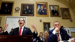 House Judiciary Committee ranking member Rep. Doug Collins (R-GA) listens as Rep. Jamie Raskin (D-MD) speaks during a House Rules Committee hearing on the impeachment against U.S. President Donald Trump, on Capitol Hill in Washington, U.S.