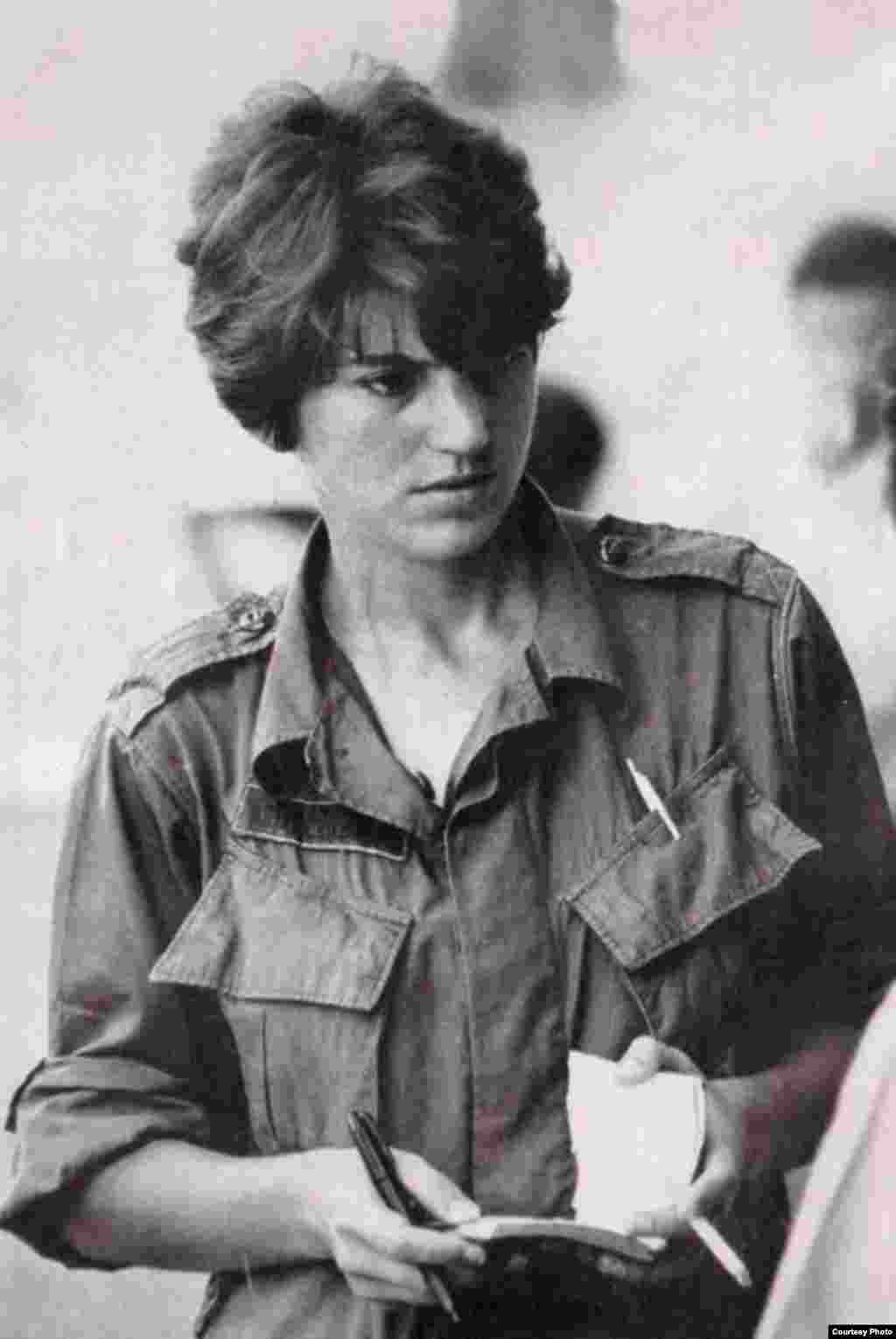 Kate Webb was the UPI correspondent of theVietnam War in the early 1970s. (Sylvana Foa/Documentation Center of Cambodia)