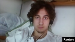 Dzhokhar Tsarnaev is pictured in this handout photo presented as evidence by the U.S. Attorney's Office in Boston, Massachusetts on March 23, 2015. Tsarnaev was heavily influenced by al Qaeda literature and lectures, some of which was found on his laptop,